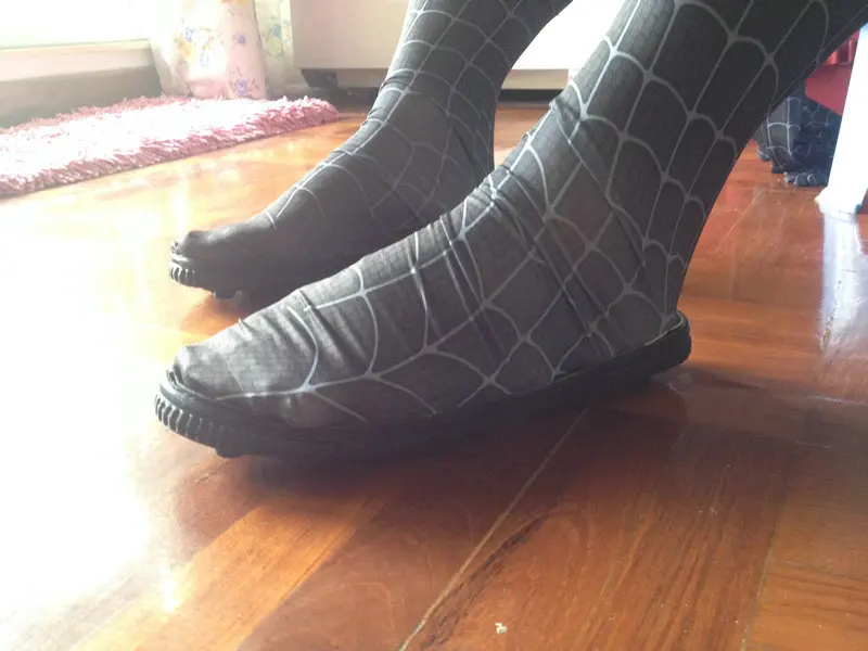 black spiderman shoes