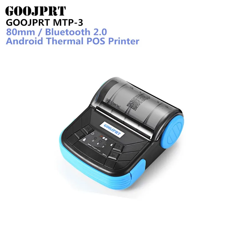 

GOOJPRT MTP-3 80mm Portable Bluetooth 2.0 Thermal Printer Exquisite Lightweight Design Support Android IOS for Supermarket