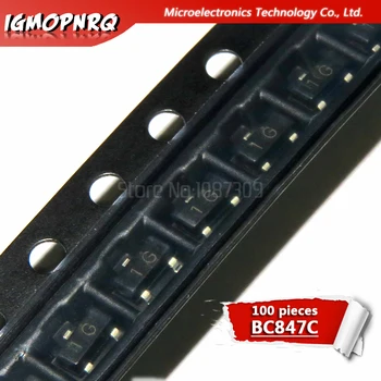 

100pcs BC847C BC847 SOT-23 1G transistor new original