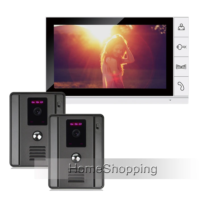 FREE SHIPPING New 9 Color Screen Video font b Door b font phone Intercom System With