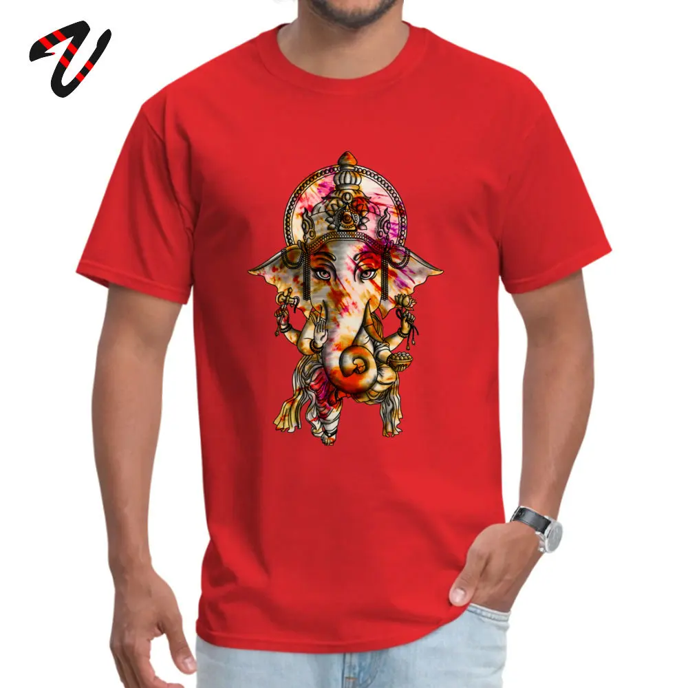 Street T Shirt Rife O-Neck Ganesh All Cotton Men T Shirt Print Short Sleeve Clothing Shirt Top Quality Ganesh 28974 red