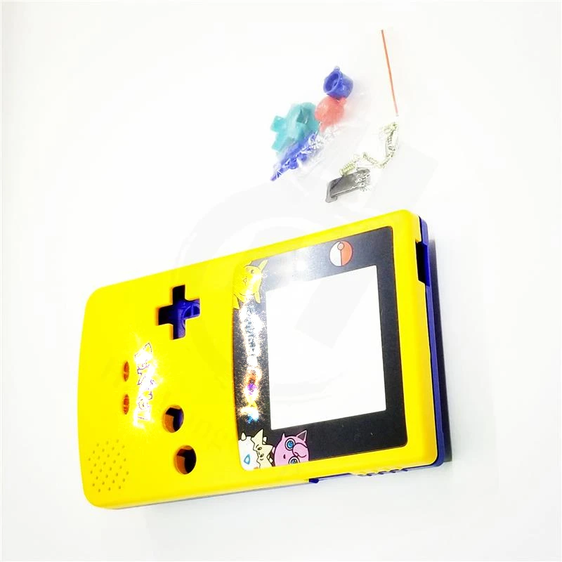 DIY Game Case For P0kem0n Limited Edition Yellow Blue Housing Shell Cover Case Replacement For Gameboy Color for GBC