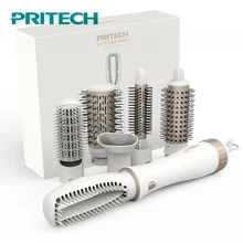 Pritech Multifunctional Hair Dryer Brush Styling Tools Electric Hair Curling Iron Big Wave Hair Curler Ionic Hair Comb 2 Speed