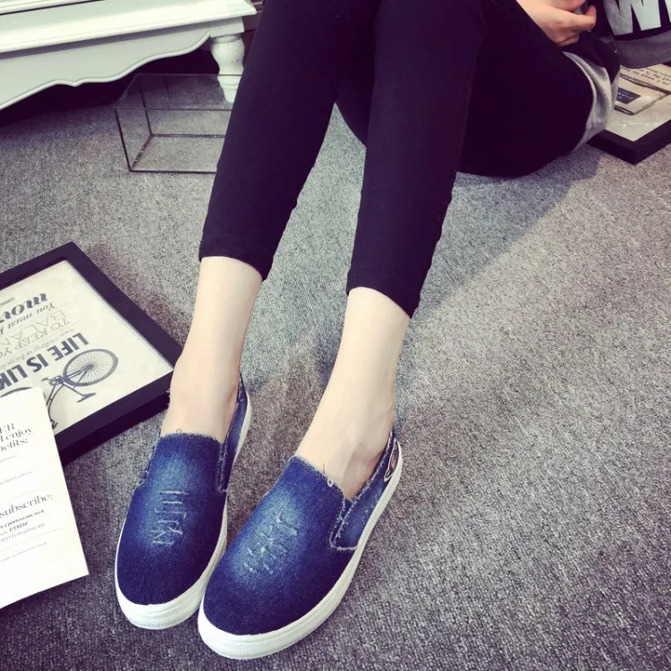 denim loafers womens