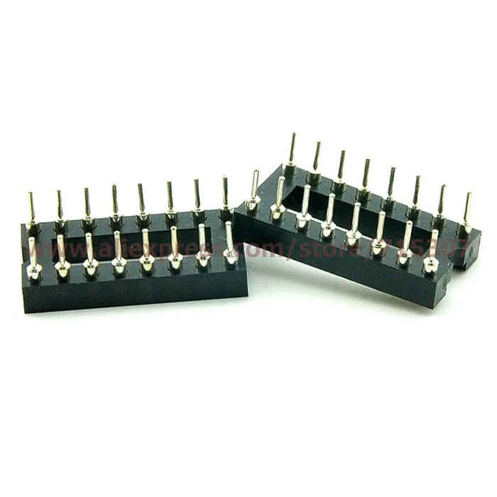 IC socket dip 16 pin round hole(2)
