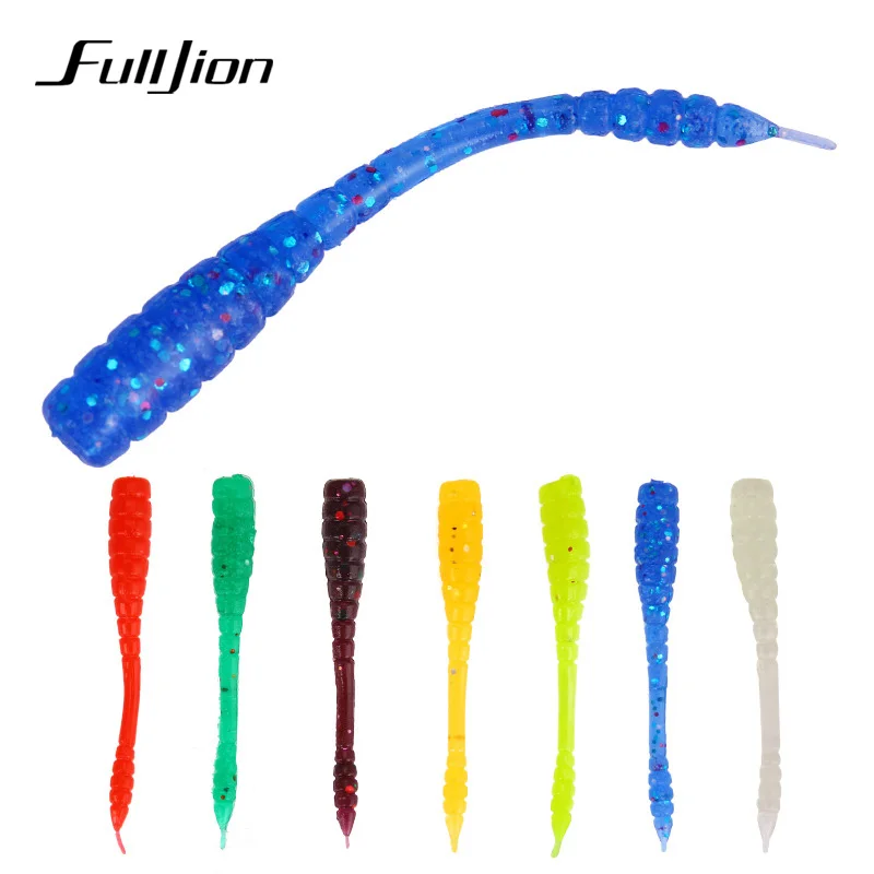 Fulljion 1PC Fishing Lure Shad Soft Baits Wobblers Easy Shiner Jig Head Silicone Worm Pesca Fishing Tackle Accessories
