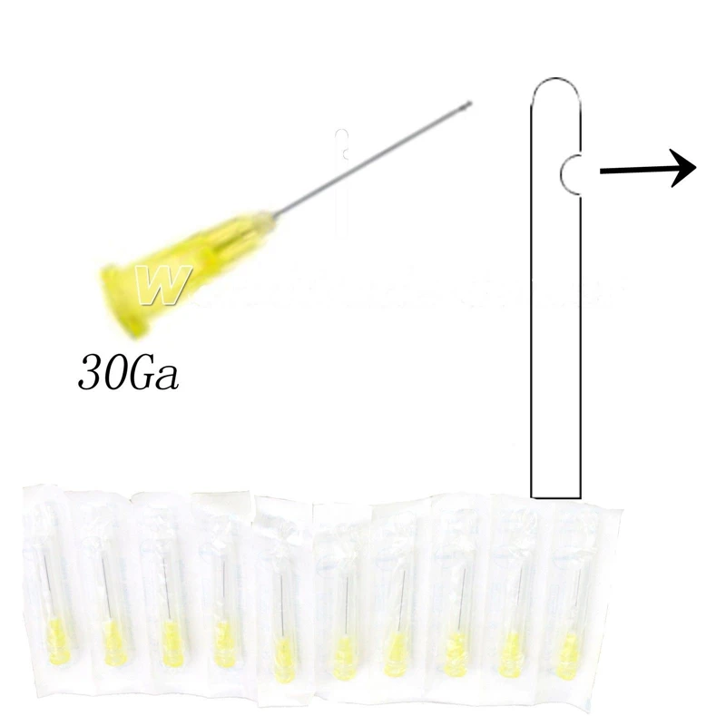 100 шт./кор. стоматологическая эндо ирригационная игла наконечники конец-закрытый боковое отверстие 25Ga/27Ga/30Ga Единая упаковка