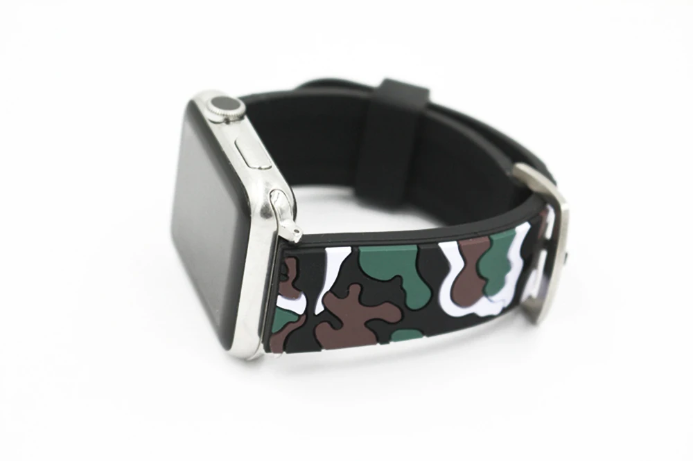 URVOI sport band for apple watch series 1 2 strap for iWatch CAMO colors Soft Silicone Replacement camouflage band with adapters17