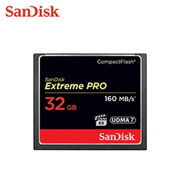 Оригинальная компактная флеш-Карта SanDisk на 16 ГБ, 32 ГБ, 64 ГБ, 128 ГБ, cf-карта Max160M/sHigh speed VPG65, карта памяти для DSLR и HD видеокамеры - Емкость: 32 Гб