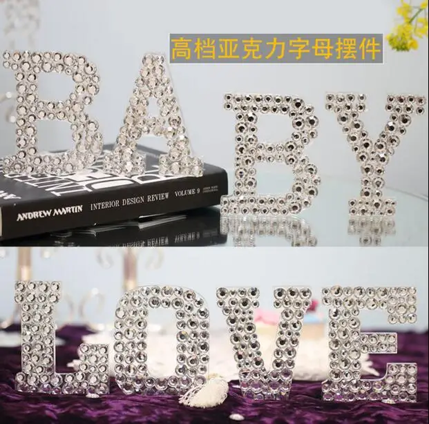 

Acrylic hand stick drill LOVE BABY wedding dessert on fashion creative Christmas birthday present