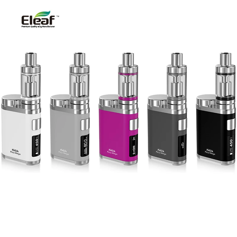 

USA Warehouse Original Eleaf iStick Pico Mega Mod with MELO III Atomizer Tank Top fill 4ml uses 18650/26650 battery eleaf pico