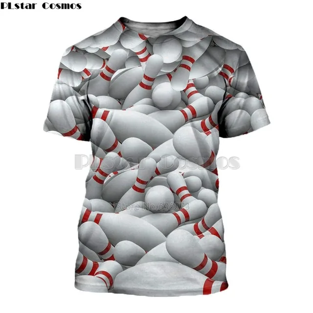 Special Price Popular sports bowling 3D full printing fashion t shirt 3D print hip hop style tshirt streetwear casual summer style-2