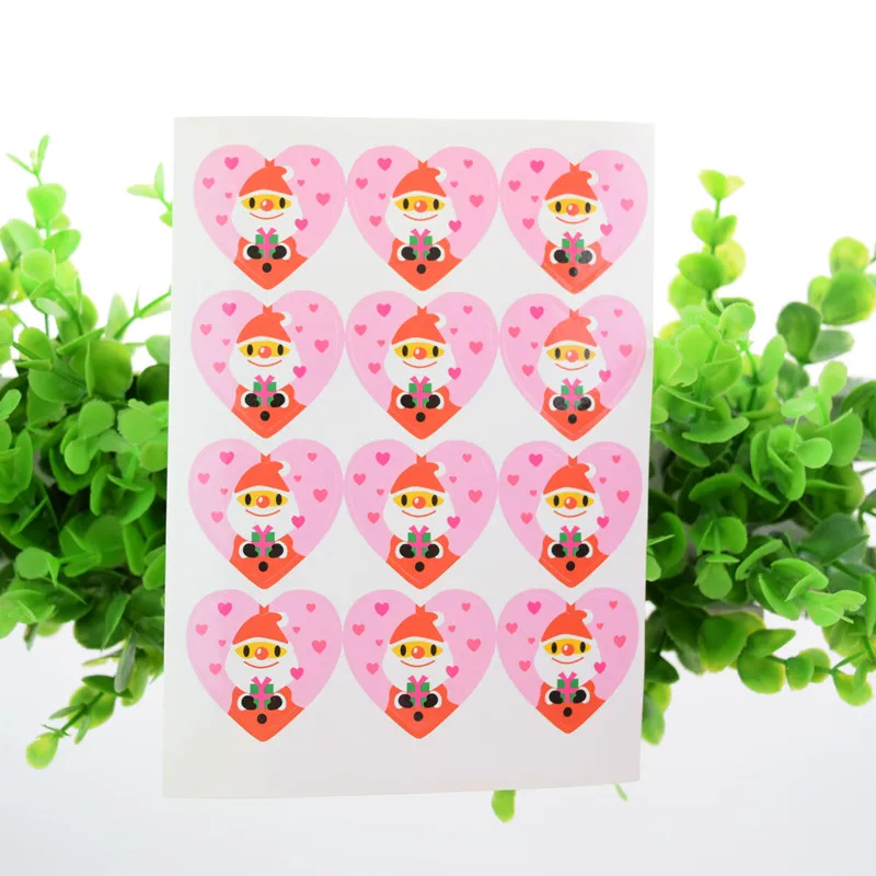 

Seal Stickers Handmade MERRY CHRISTMAS Santa Claus DIY Seal Sticker Scrapbooking Envelopes packaging Label Cake Wrapping Baking