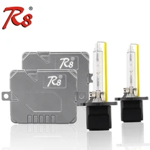R8 супер Canbus 55Вт HID комплект ксеноновых передних фар тонкий балласт 881 H1 H7 H8 H11 HB3 HB4 D2H 5500K H4 9007 H13 Биксеноновые High Lumen лампа