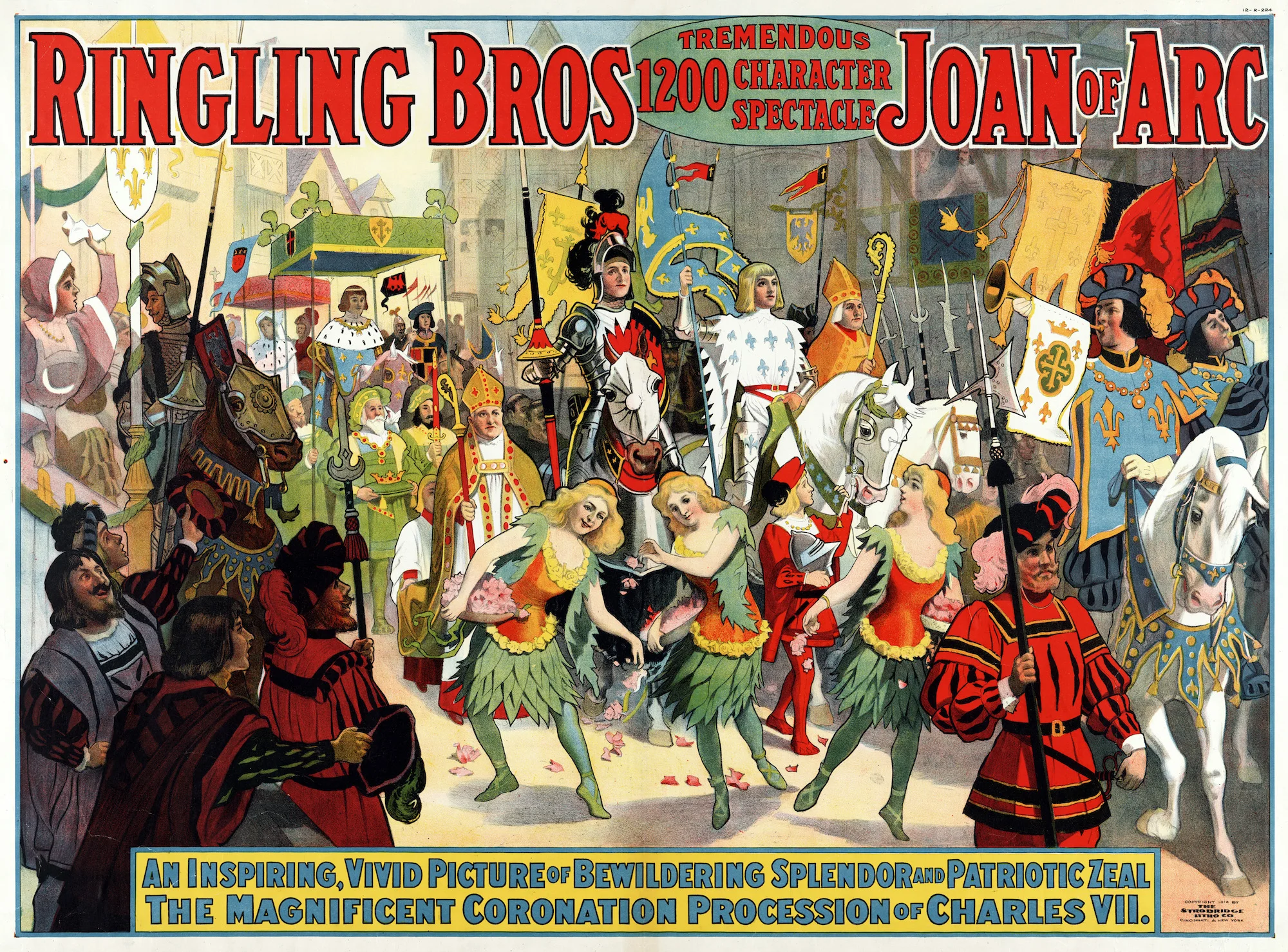 Винтажный цирковый постер Ringling Bros очки классические картины на холсте настенные