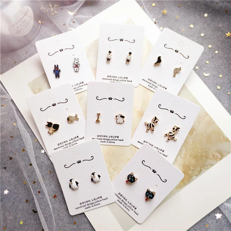 

Korea Handmade Cartoon Zebra Cat Bone Dog Penguin Women Drop Earrings Bangle Earrings Fashion Jewelry Accessories-JQDPER218D5
