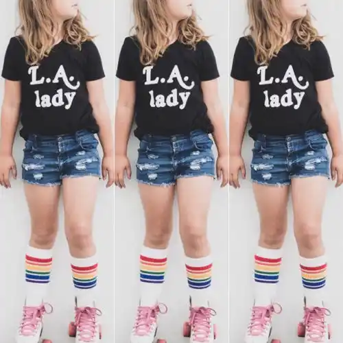 kids distressed shorts