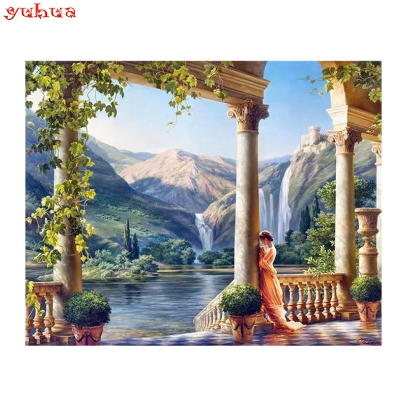 

2017 Mosaic 3D diy diamond painting home decoration diamond embroidery classic style full rhinestone Uncomfortable lady