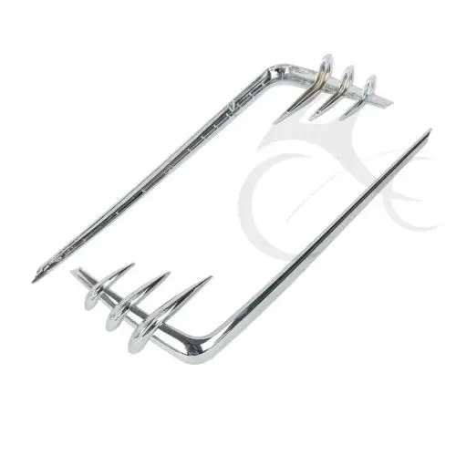 ABS Chrome Saddlebag Saddle Bag Lid Accents for Harley Dresser 1993-2013 94 96 98 10