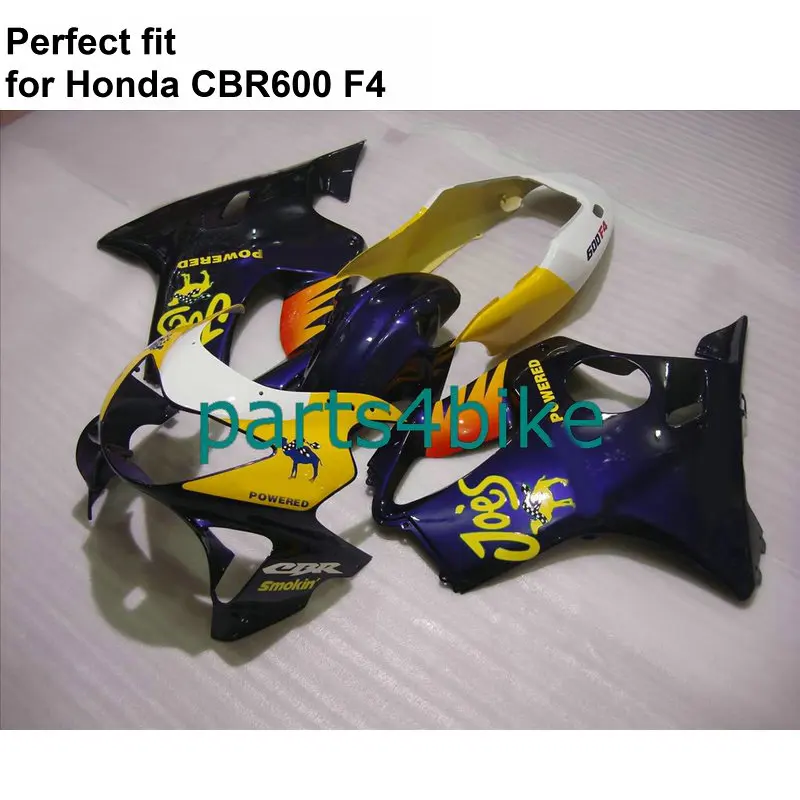 100% подходит инъекции Обтекатели для Honda CBR600 F4 обтекатель комплект 1999 2000 белого и