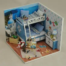 Подарки бренд DIY кукольные домики Деревянный Кукольный дом унисекс 3d кукольный домик игрушечная мебель кукольный дом Миниатюрный украшение для мебели TW18