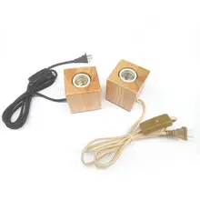 Современная настольная лампа, деревянная база, Книжные огни, настольная лампа, ночник, E27, Декор, светильник, настольная лампа, Офисная лампа