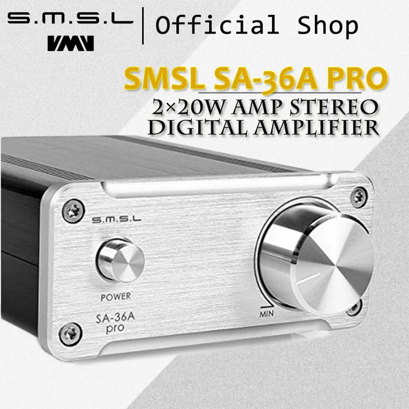SMSL SA-36A Pro AMP HIFI Big Power Digital Integrated Tripath Stereo Amplifier with 12V 3.8A Power Adaptor Black Silver Gold цена SMSL SA-36A Pro AMP HIFI Big Power Digital Integrated Tripath Stereo Amplifier with 12V 3.8A Power Adaptor Black Silver Gold цены онлайн