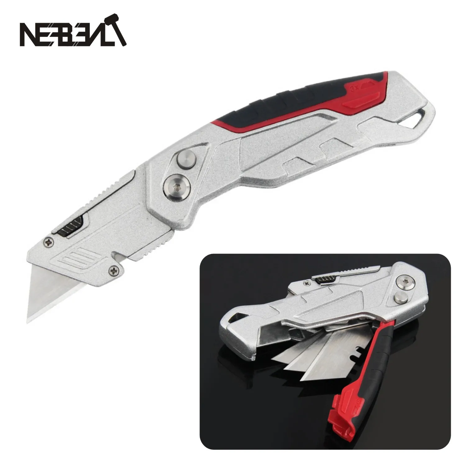 Electrician Folding Knife Included 5 Pcs Steel Blade For Outdoor Camping Cutting Paper cut Plastic pipe Multipurpose Easy Carry