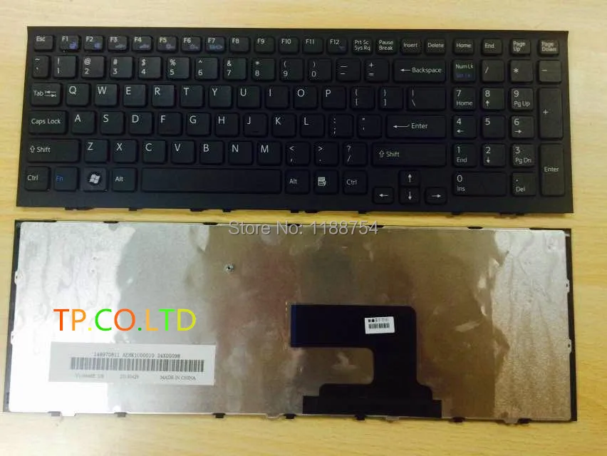 Для SONY VAIO VPC-EH VPC EH PCG-71912L PCG-71913L PCG-71914L серии Цвет: черный, размер US клавиатура V116646E 148970811