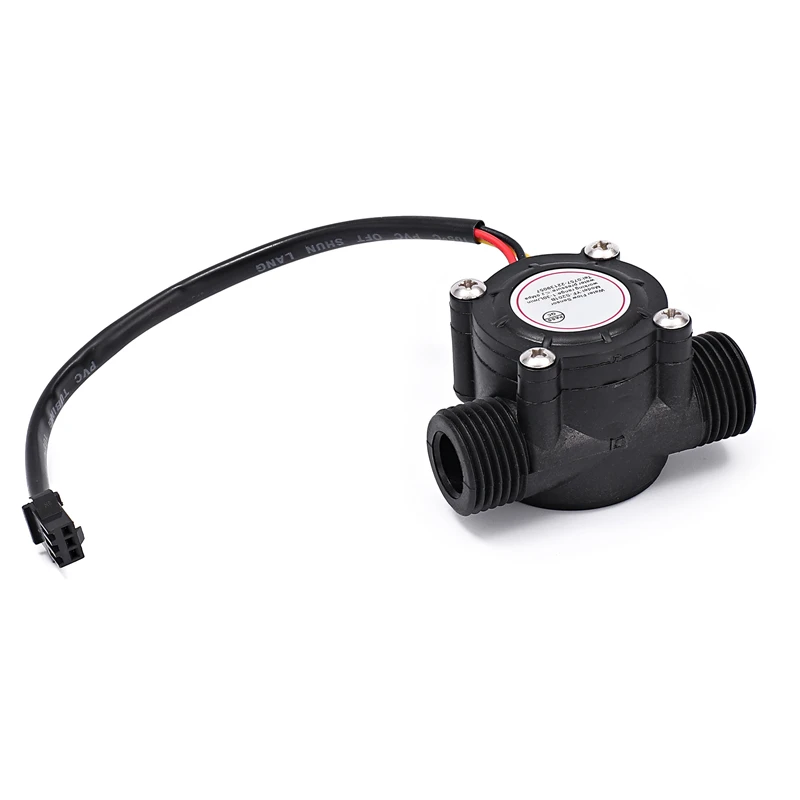 

10pcs/lot YF-S201 water flow sensor / 4 points G1/2 interface water heater water dispenser water dispenser Hall flowmeter