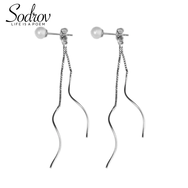 

SODROV Women's Ear Wire Simple Spiral Earrings 925 Sterling Silver Fashion Accessories Brithday Friendship Gift HE006