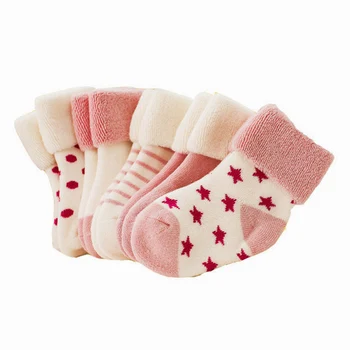 

5 pairs/lot Baby Infant Cotton Socks children fashion sports Socks Girl Boy Autumn/Winter Thicken Keep warm Kids cheap Socks CN