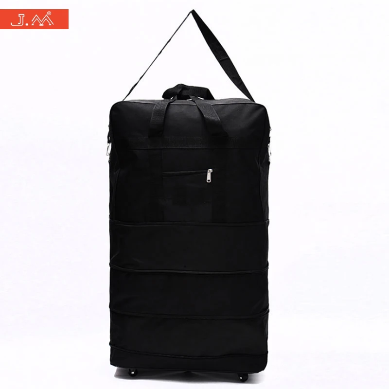 J.M Consignment By Air Travel Holdall Three Tier Expandable Folding Bag Oxford Large Capacity