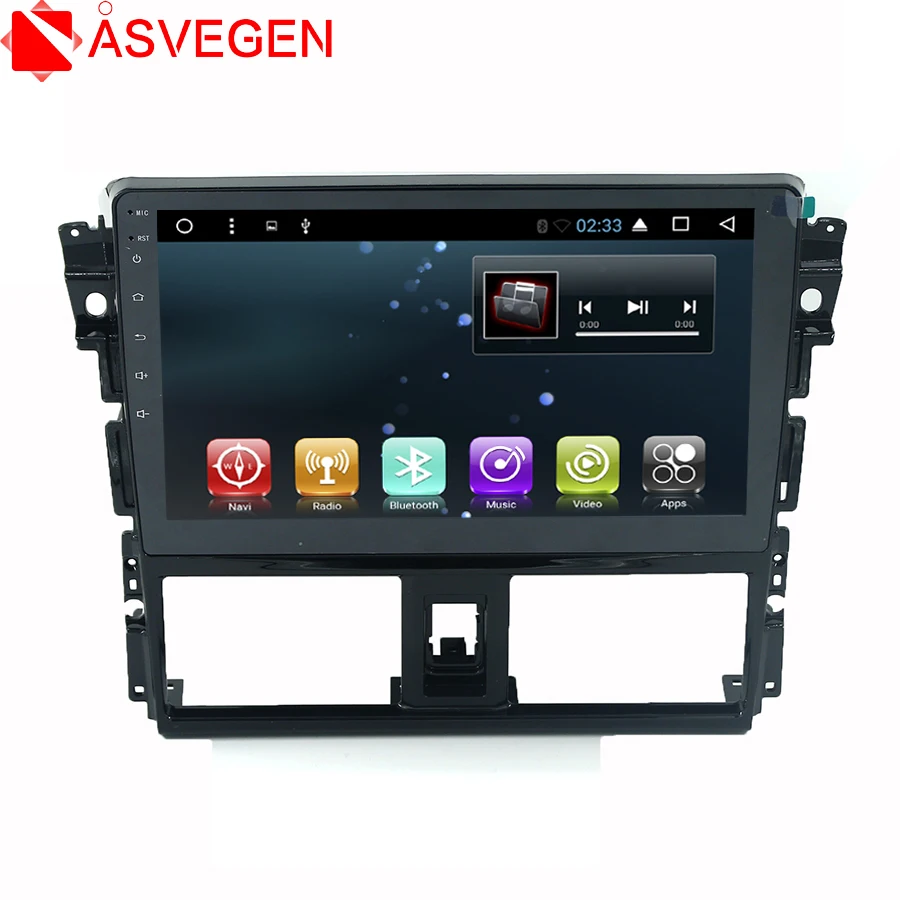 Asvegen Android 7 1 автомобильный аудио стерео Bluetooth Мультимедиа Радио GPS навигация WIFI 4G DVD