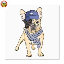 Картина по номерам художественная краска по номерам собака домашний декор живопись охранник собака с шляпой