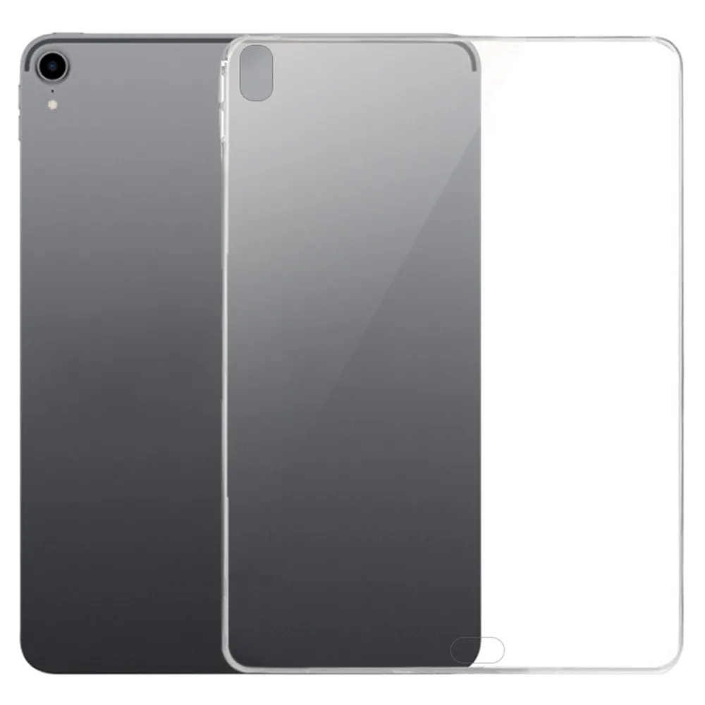 Ультра тонкий прозрачный мягкий чехол ТПУ защитный чехол противоударный полный защитный чехол для iPad Pro "11"