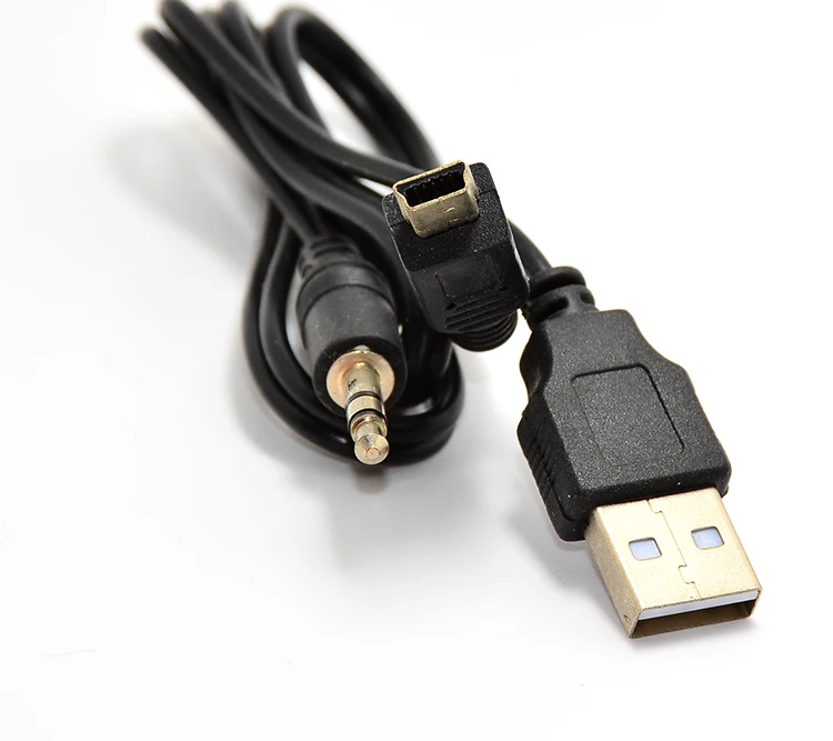 Multifunctional USB cable AUX input line audio cable MP3 decoder board line in USB Cables from