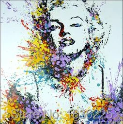 

Pure Hand-painted High Quality Marilyn Monroe Portrait Oil Painting for Wall Decor Modern Abstract Portrait Oil Painting
