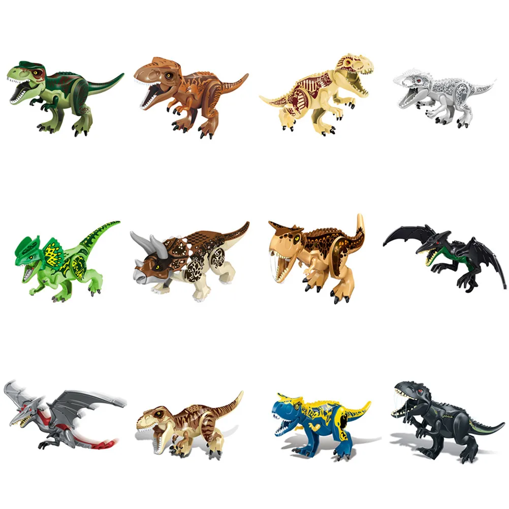 

28.5*17*6cm Cartoon Cute Children Innovation Education Blocks Toys Set Dinosaur Building Blocks Figures Toys Birthday Gift