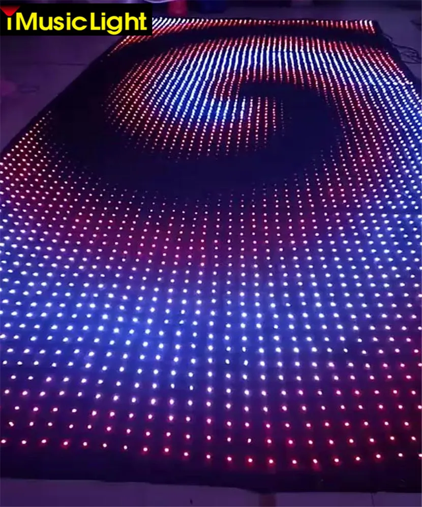 P6 2 м * 5 светодиодный дисплей/светодиодный видео настенный экран/DJ занавеска