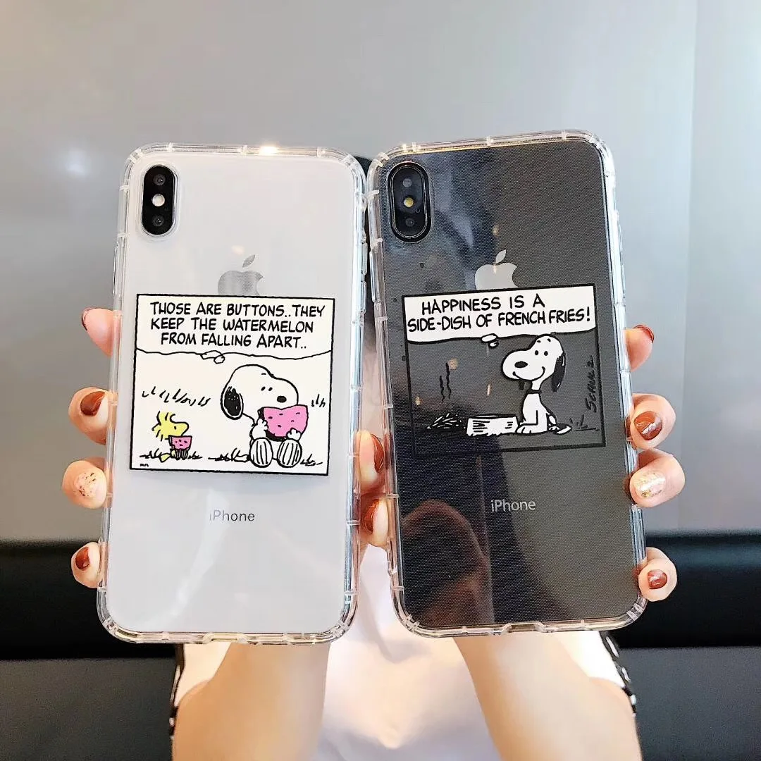 Милый мультяшный чехол из ТПУ для Apple iPhone 7 8 6 6S Plus X XS Max Xr Charlie коричневый мягкий