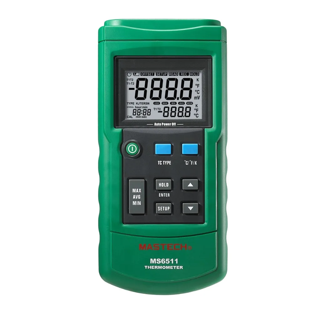

MASTECH MS6511 single channel digital thermometer J,K,T,E thermometer Thermocouple type temperature detector