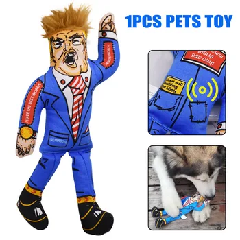

Dog Cat Squeaky Toys Presidential Donald Trump Dogs Chew Toy Funny Pets Squeaker WXV Sale