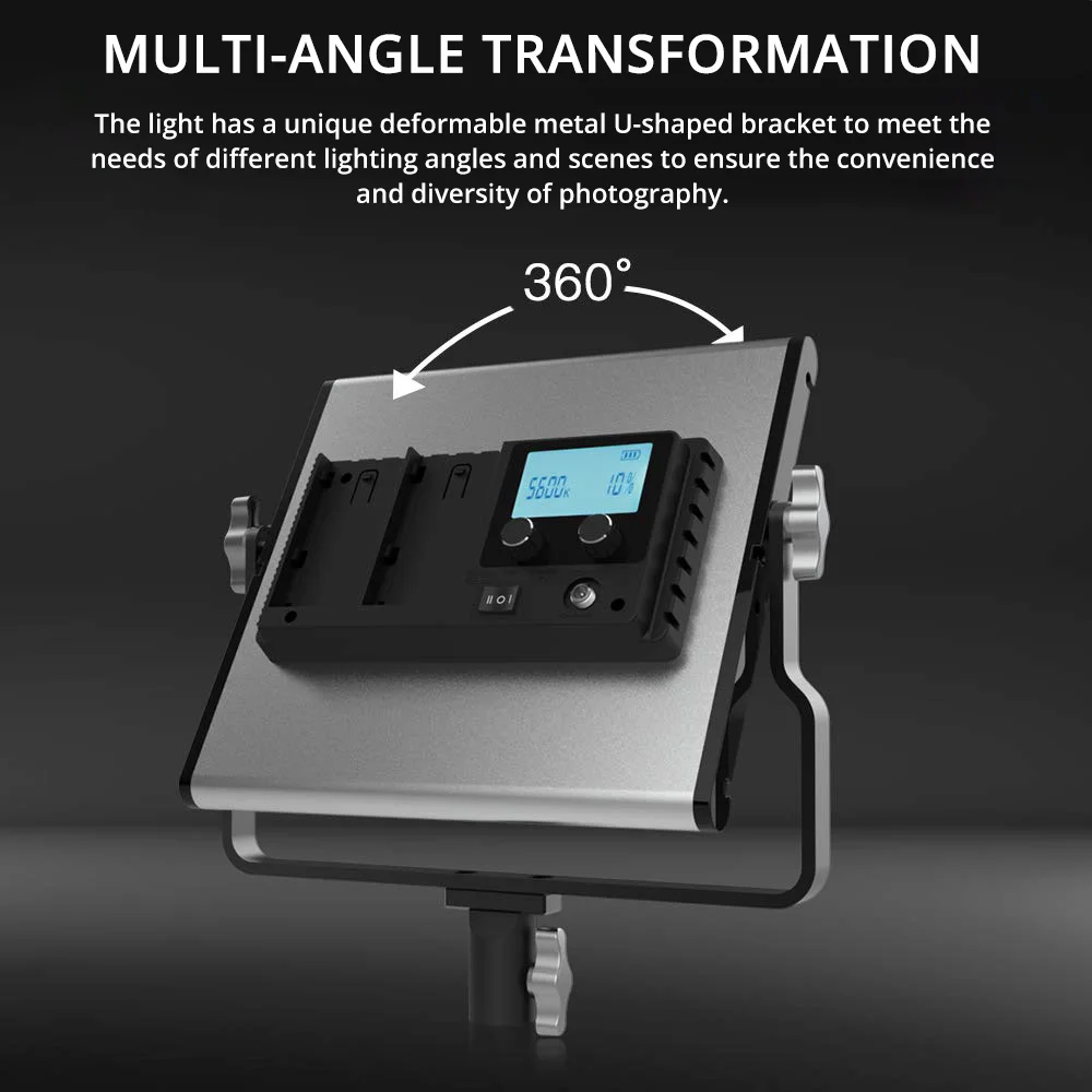 spash L4500 Portable LED Video Light Bi-color Photography Lighting Photo Lamp Light Panel CRI 95 fo