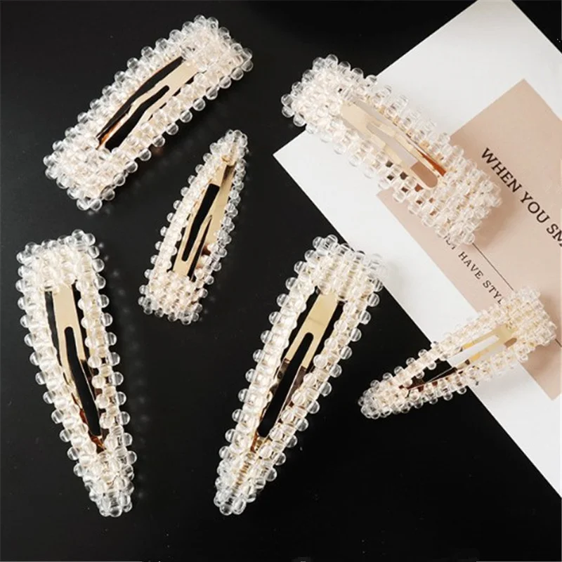 

1PC Fashion Crystal Women Hair Clips Hairpins Barrettes Hair Accessories Geometric Headwear for Lady Girls Styling Tools