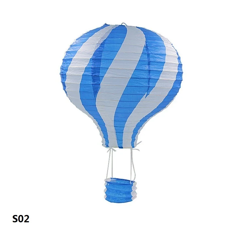 30cm Hot Air Balloon Chinese Paper Lantern Rainbow Sky Lantern Birthday