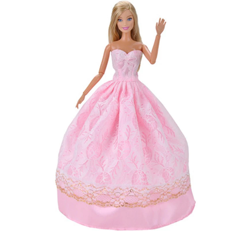 

Formal Dress Dolls Clothes Accessories for Doll Fashion Wedding Long Skirt Clothes For Doll Toys for Girls Gift