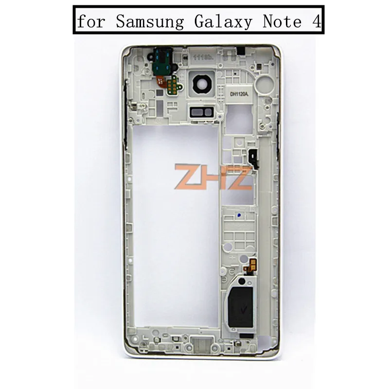

For Samsung Galaxy Note 4 N9100 single Card Middle Frame Plate Bezel Housing CaseMid Faceplate Frame Replacement Parts