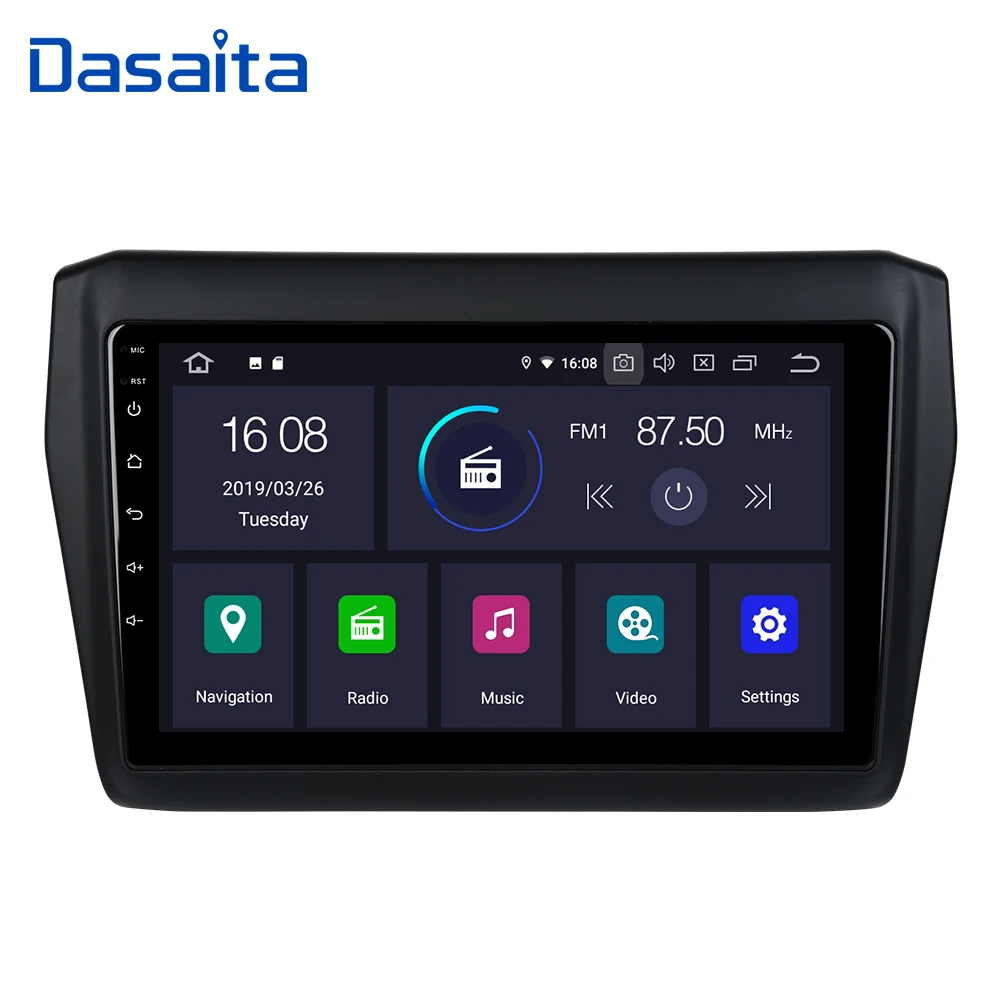 Best Android 9.0 TDA7850 Car Stereo for Suzuki Swift 2005 2006 2007 2008 2009 2010 Autoradio Bluetooth GPS Navigator 10.2" IPS 1