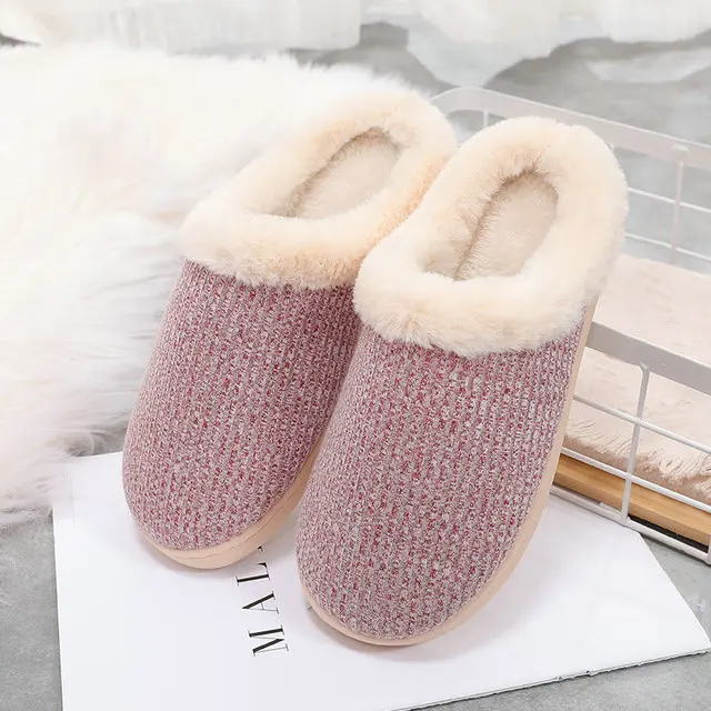 Women Indoor Cozy Super Soft And Comfortable Plush Fur House Slippers Shoes Woman (10)